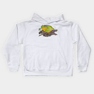 Beautiful chunky frog print Kids Hoodie